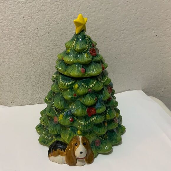 2022 New Pioneer Woman Wishful Winter Christmas Tree Cookie Jar - Picture 1 of 6